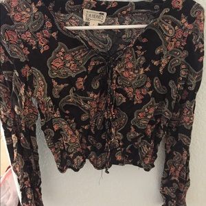 Paisley crop top